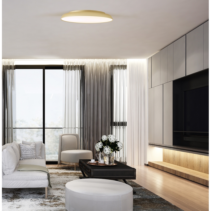 LED Stropní svítidlo ART LED/40W/230V zlatá