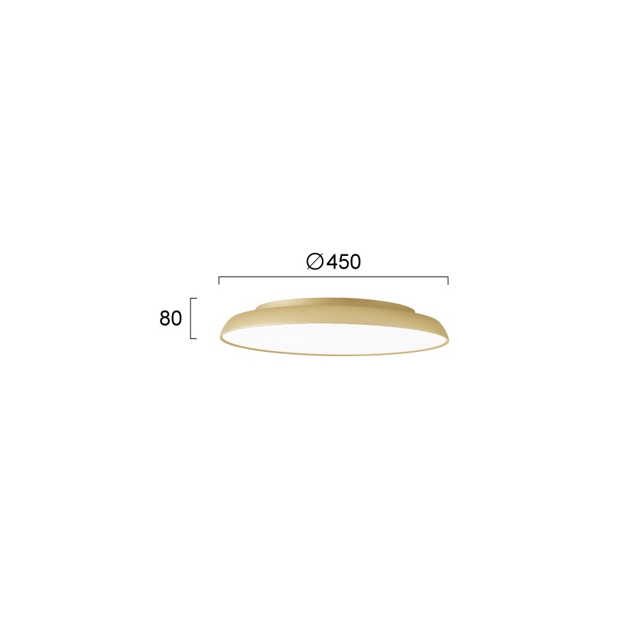 LED Stropní svítidlo ART LED/40W/230V zlatá