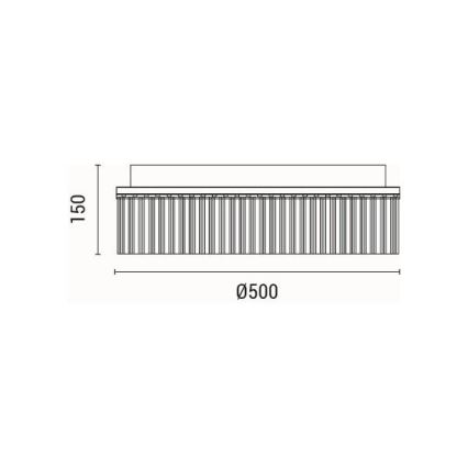 LED Stropní svítidlo AURORA LED/18W/230V 3000K