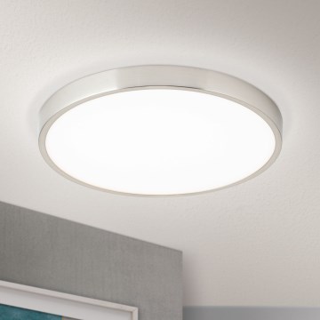 LED Stropní svítidlo BULLY LED/28W/230V pr. 28 cm matný chrom