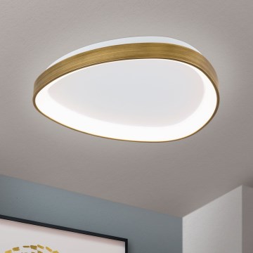 LED Stropní svítidlo CHARLIE LED/35W/230V pr. 45 cm zlatá