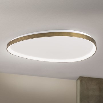LED Stropní svítidlo CHARLIE LED/72W/230V pr. 80 cm zlatá
