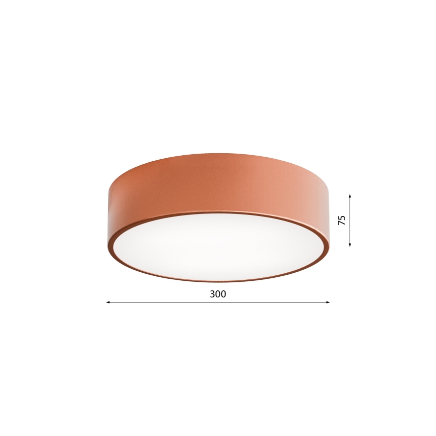 LED Stropní svítidlo CLEO LED/24W/230V 3000K pr. 30 cm měděná