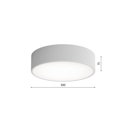 LED Stropní svítidlo CLEO LED/24W/230V 3000K pr. 30 cm šedá