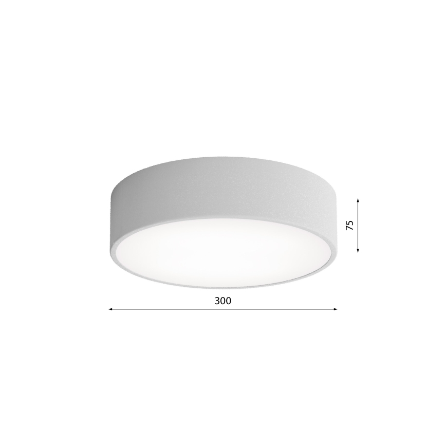 LED Stropní svítidlo CLEO LED/24W/230V 3000K pr. 30 cm šedá