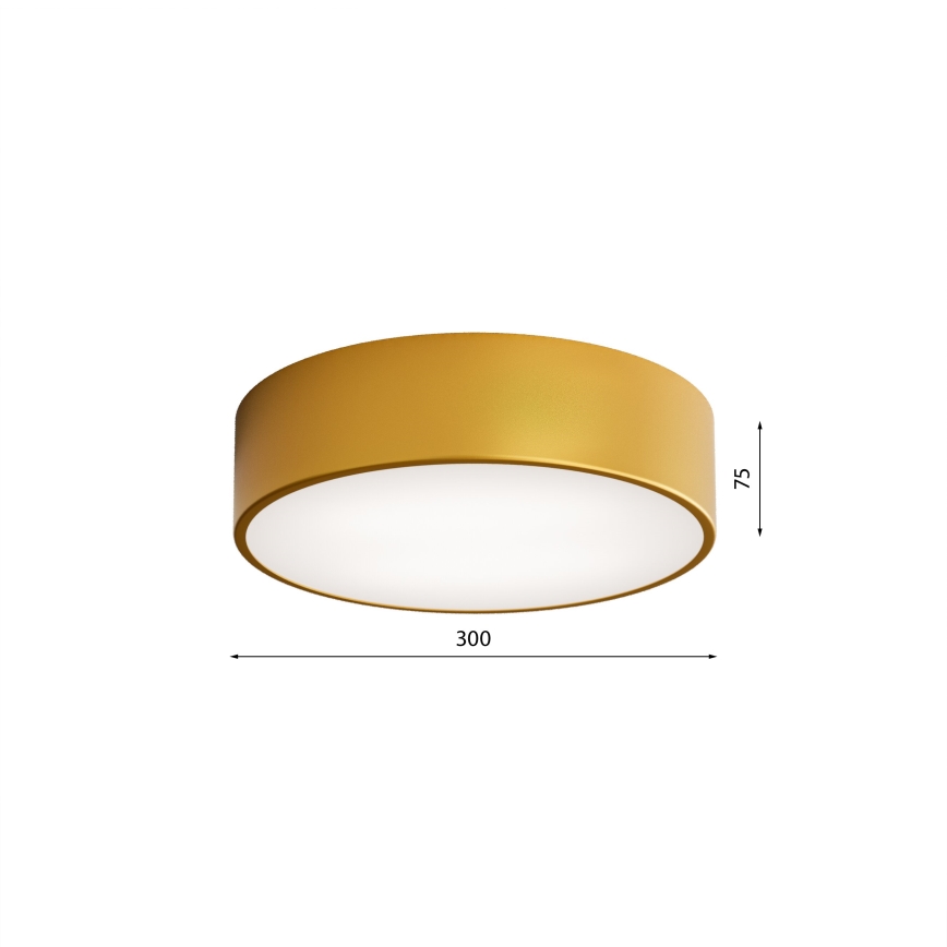 LED Stropní svítidlo CLEO LED/24W/230V 3000K pr. 30 cm zlatá