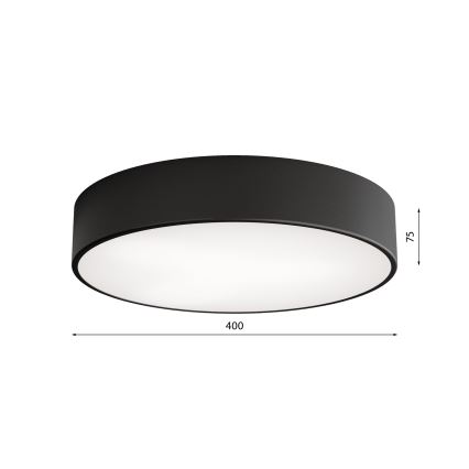LED Stropní svítidlo CLEO LED/43W/230V 4000K pr. 40 cm černá
