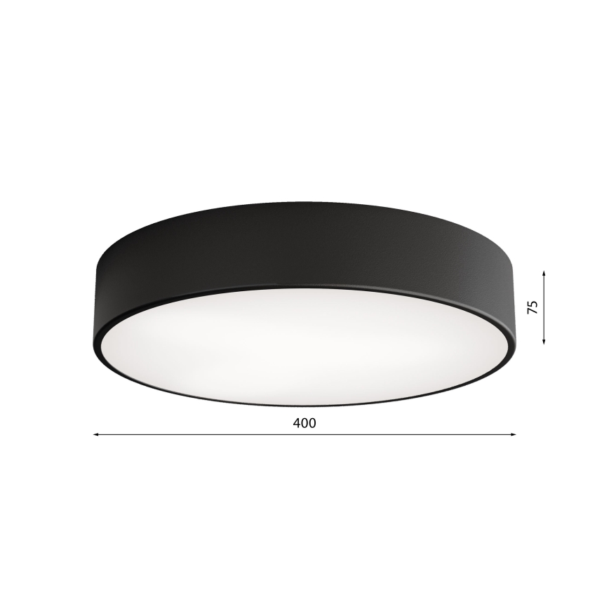 LED Stropní svítidlo CLEO LED/43W/230V 4000K pr. 40 cm černá