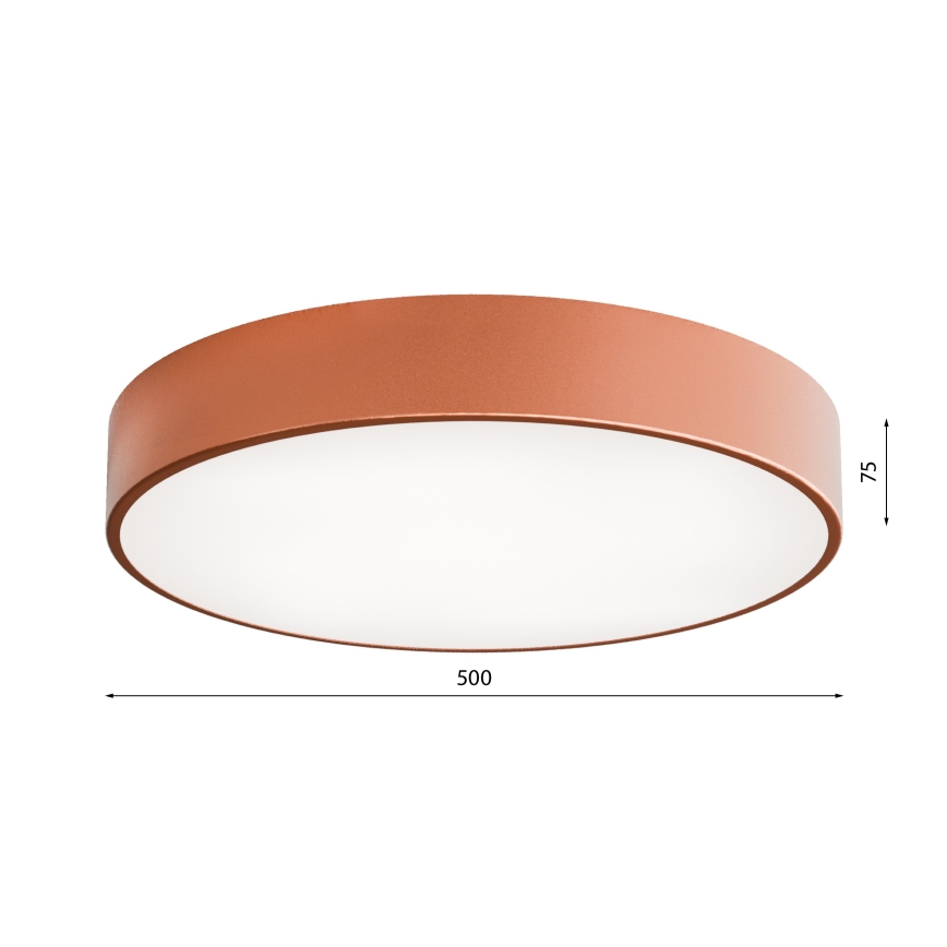 LED Stropní svítidlo CLEO LED/69W/230V 4000K pr. 50 cm měděná
