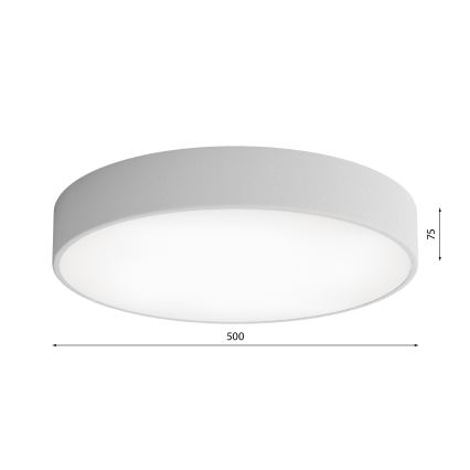 LED Stropní svítidlo CLEO LED/69W/230V 4000K pr. 50 cm šedá