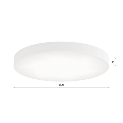 LED Stropní svítidlo CLEO LED/96W/230V 4000K pr. 80 cm bílá
