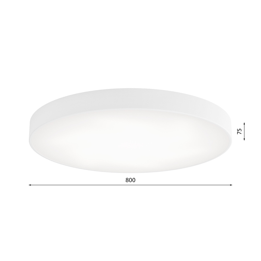 LED Stropní svítidlo CLEO LED/96W/230V 4000K pr. 80 cm bílá
