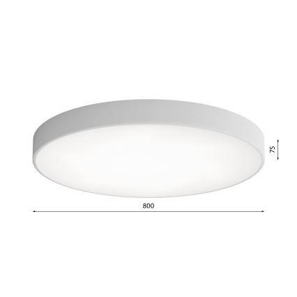 LED Stropní svítidlo CLEO LED/96W/230V 4000K pr. 80 cm šedá