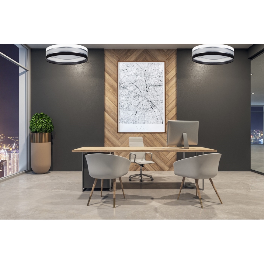 LED Stropní svítidlo CORAL 1xLED/24W/230V černá/bílá