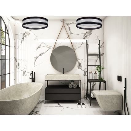 LED Stropní svítidlo CORAL LED/24W/230V černá/stříbrná