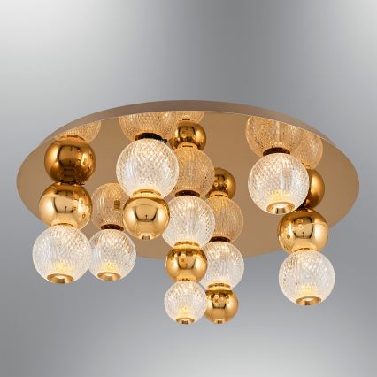 LED Stropní svítidlo CREMONA LED/37W/230V 3000K zlatá