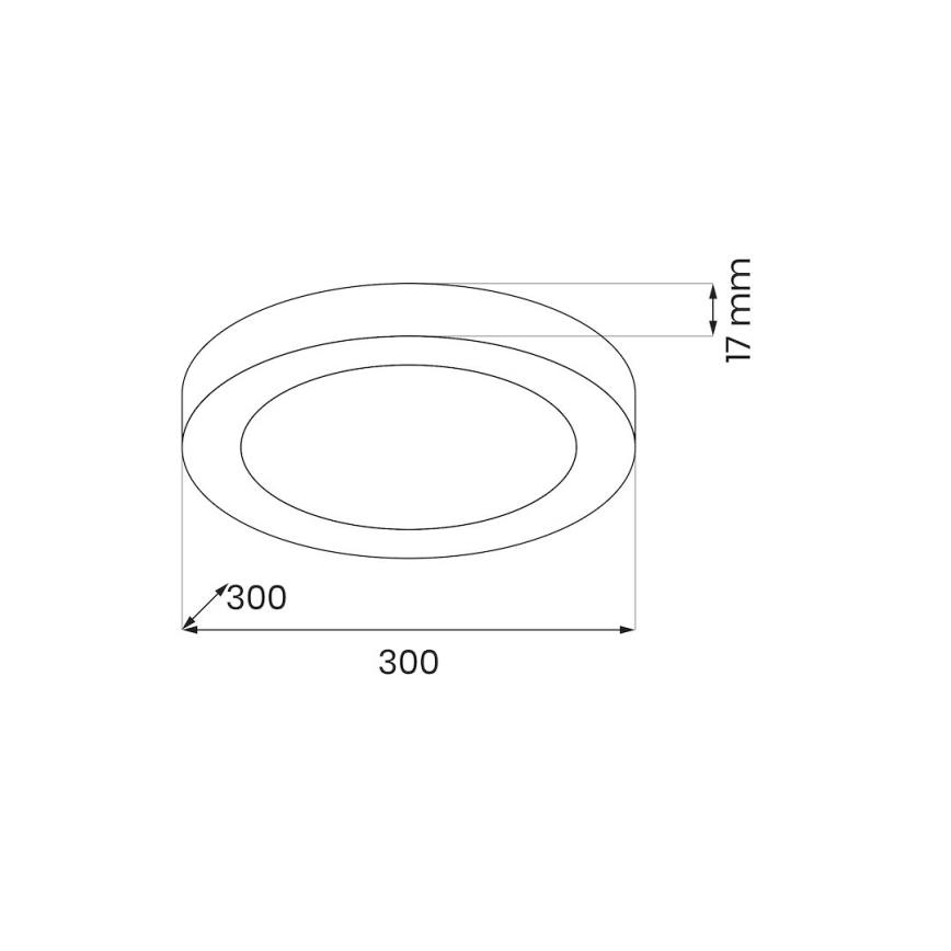 LED Stropní svítidlo EVORA LED/24W/230V 3000/4000/6000K pr. 30 cm bílá