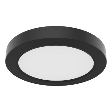LED Stropní svítidlo EVORA LED/6W/230V 3000/4000/6000K pr. 14 cm černá