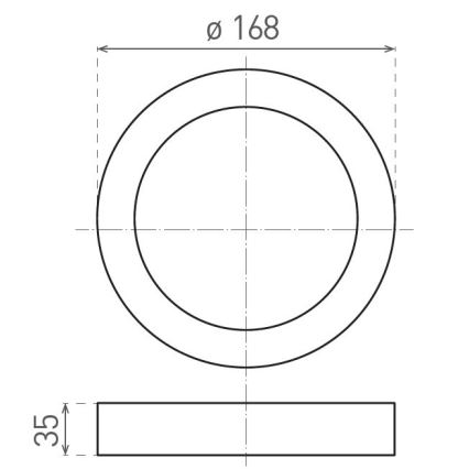 LED Stropní svítidlo FENIX LED/12W/230V 2900/3900/5800K pr. 16,8 cm bílá