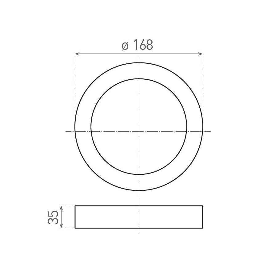LED Stropní svítidlo FENIX LED/12W/230V 2900/3900/5800K pr. 16,8 cm bílá