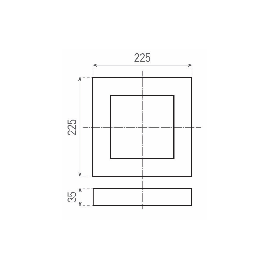 LED Stropní svítidlo FENIX LED/18W/230V 3800K 22,5 cm