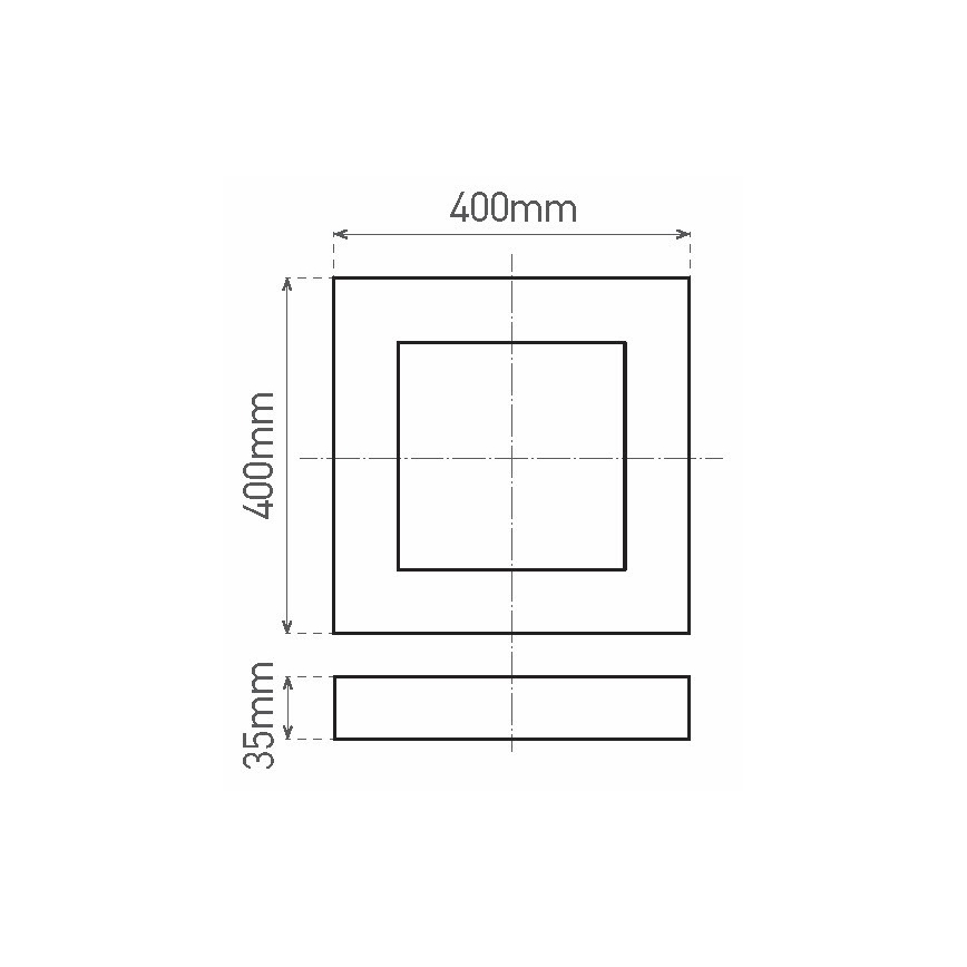 LED Stropní svítidlo FENIX LED/32W/230V 3800K 40 cm