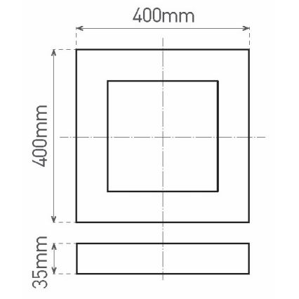 LED Stropní svítidlo FENIX LED/32W/230V 3800K 40 cm sněhově bílá