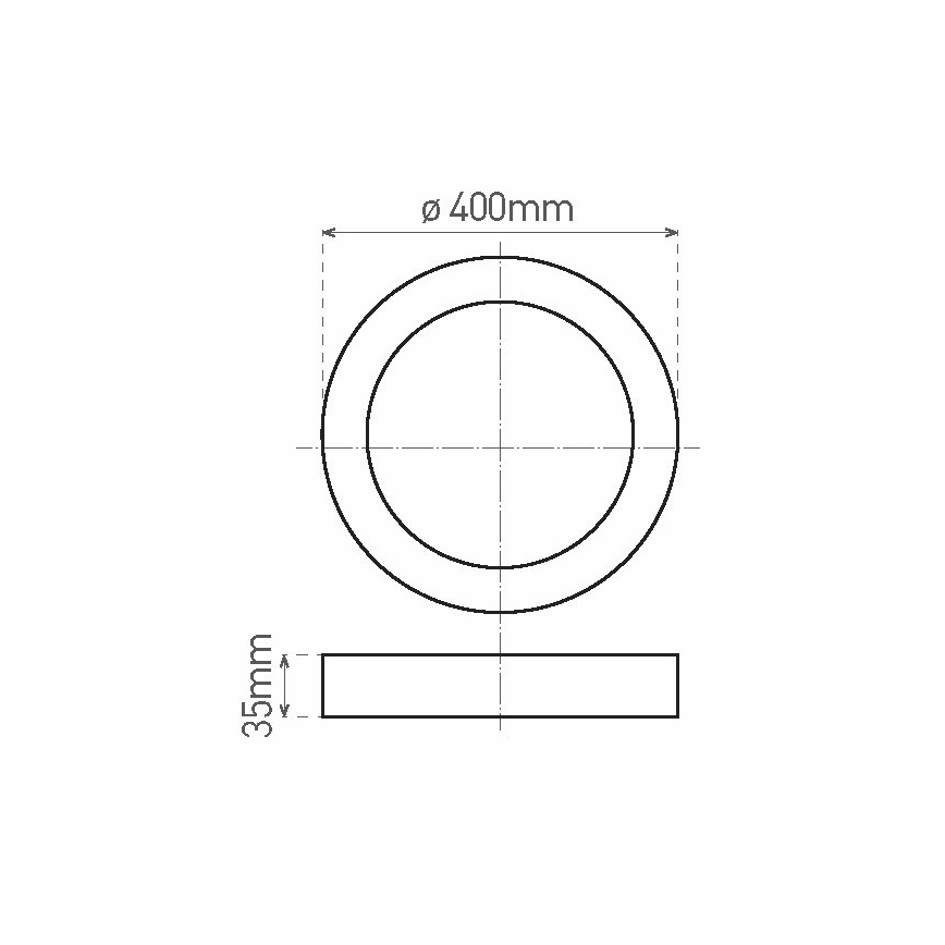 LED Stropní svítidlo FENIX LED/32W/230V 3800K pr. 40 cm