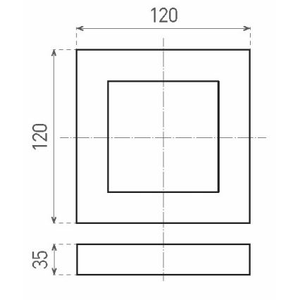 LED Stropní svítidlo FENIX LED/6W/230V 3800K 12 cm