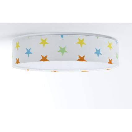 LED Dětské stropní svítidlo GALAXY KIDS LED/24W/230V hvězdičky pestrobarevná