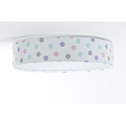 LED Dětské stropní svítidlo GALAXY KIDS LED/24W/230V puntíky pestrobarevná