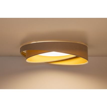 LED Stropní svítidlo GALAXY MODERN LED/24W/230V pr. 55 cm béžová/zlatá