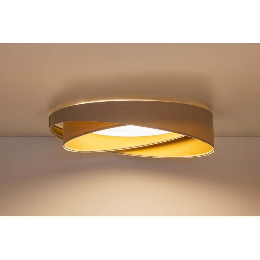 LED Stropní svítidlo GALAXY MODERN LED/24W/230V pr. 55 cm béžová/zlatá