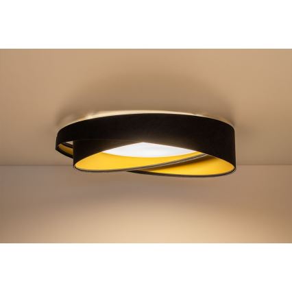 LED Stropní svítidlo GALAXY MODERN LED/24W/230V pr. 55 cm černá/zlatá