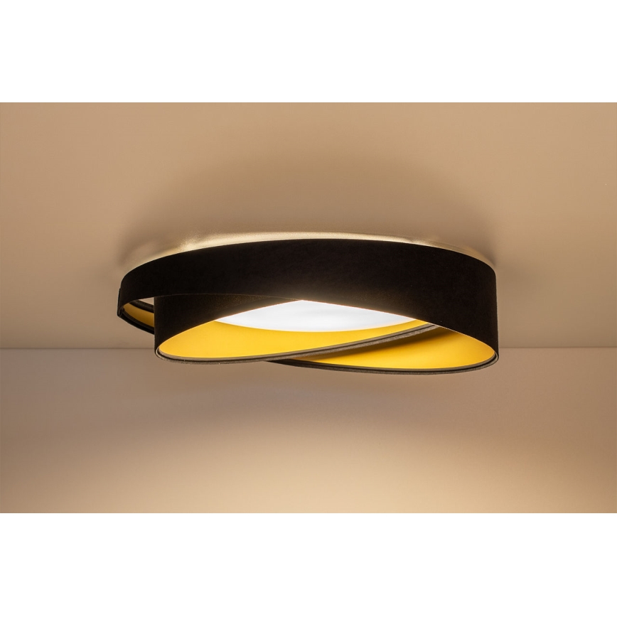 LED Stropní svítidlo GALAXY MODERN LED/24W/230V pr. 55 cm černá/zlatá