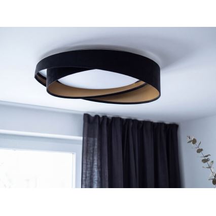 LED Stropní svítidlo GALAXY MODERN LED/24W/230V pr. 55 cm černá/zlatá