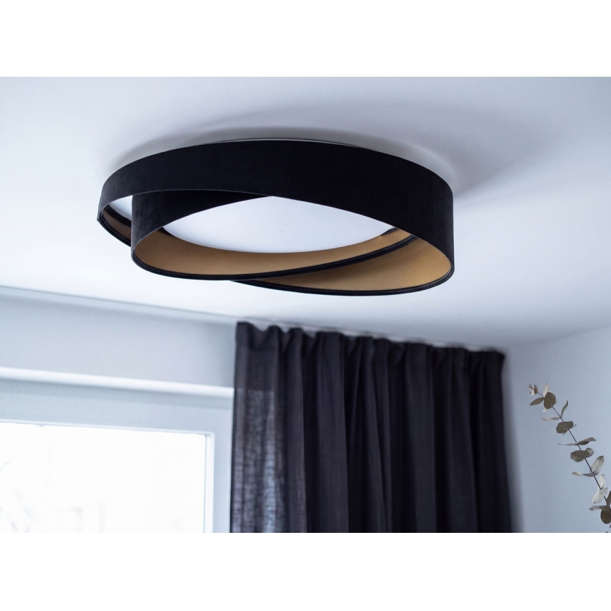 LED Stropní svítidlo GALAXY MODERN LED/24W/230V pr. 55 cm černá/zlatá