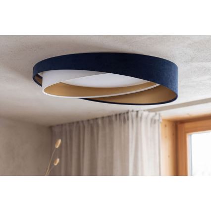 LED Stropní svítidlo GALAXY MODERN LED/24W/230V pr. 55 cm modrá/bílá/zlatá