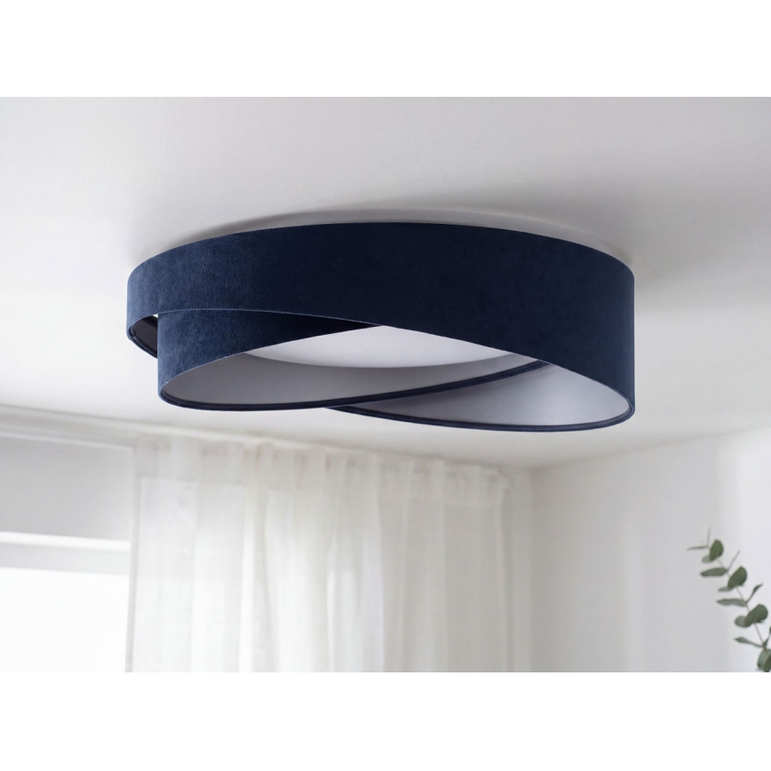 LED Stropní svítidlo GALAXY MODERN LED/24W/230V pr. 55 cm modrá/stříbrná