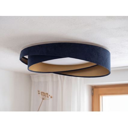 LED Stropní svítidlo GALAXY MODERN LED/24W/230V pr. 55 cm modrá/zlatá