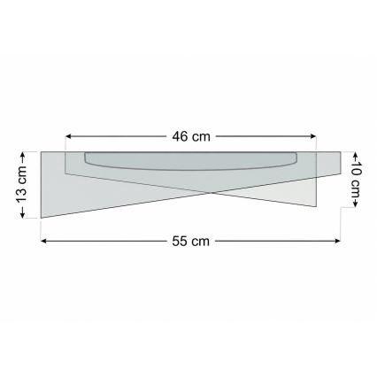 LED Stropní svítidlo GALAXY MODERN LED/24W/230V pr. 55 cm šedá/bílá