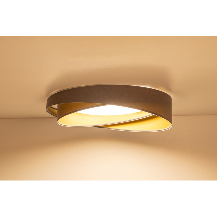 LED Stropní svítidlo GALAXY MODERN LED/24W/230V pr. 55 cm šedá/zlatá