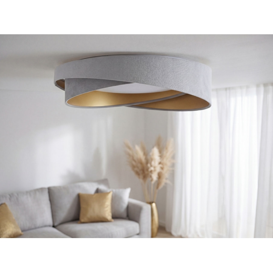LED Stropní svítidlo GALAXY MODERN LED/24W/230V pr. 55 cm šedá/zlatá