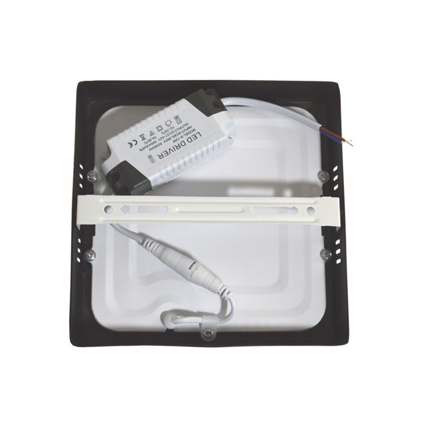 LED Stropní svítidlo GERRY LED/12W/230V 4000K černá
