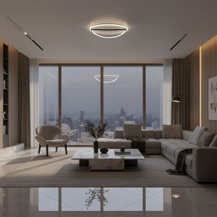 LED Stropní svítidlo HALO LED/38W/230V pr. 50 cm černá