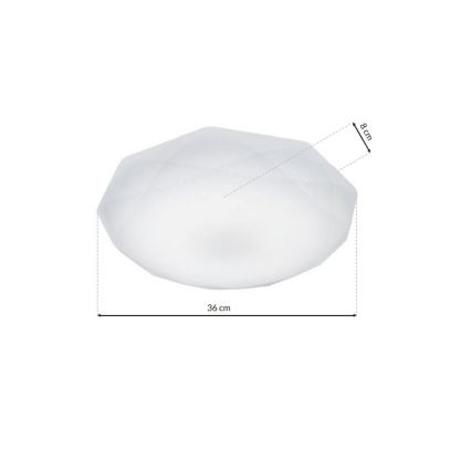 LED Stropní svítidlo HEX LED/16W/230V