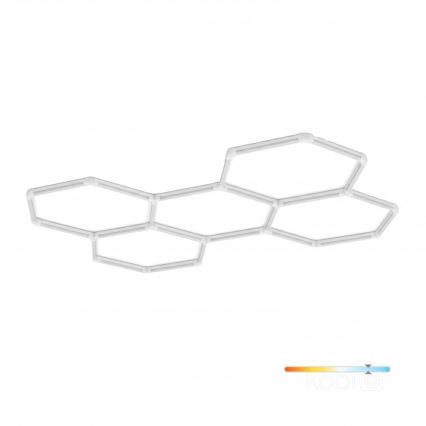LED Stropní svítidlo HEXLINE LED/216W/230V 6500K 208x300 cm bílá