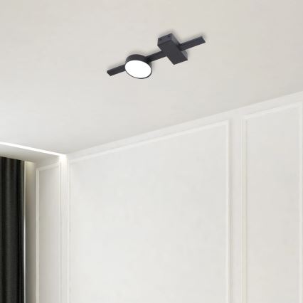 LED Stropní svítidlo JOY 1xGX53/6W/230V černá