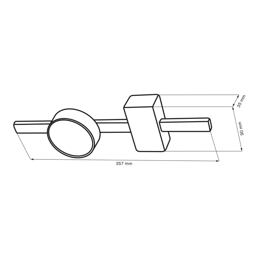 LED Stropní svítidlo JOY 1xGX53/6W/230V černá