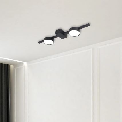 LED Stropní svítidlo JOY 2xGX53/6W/230V černá